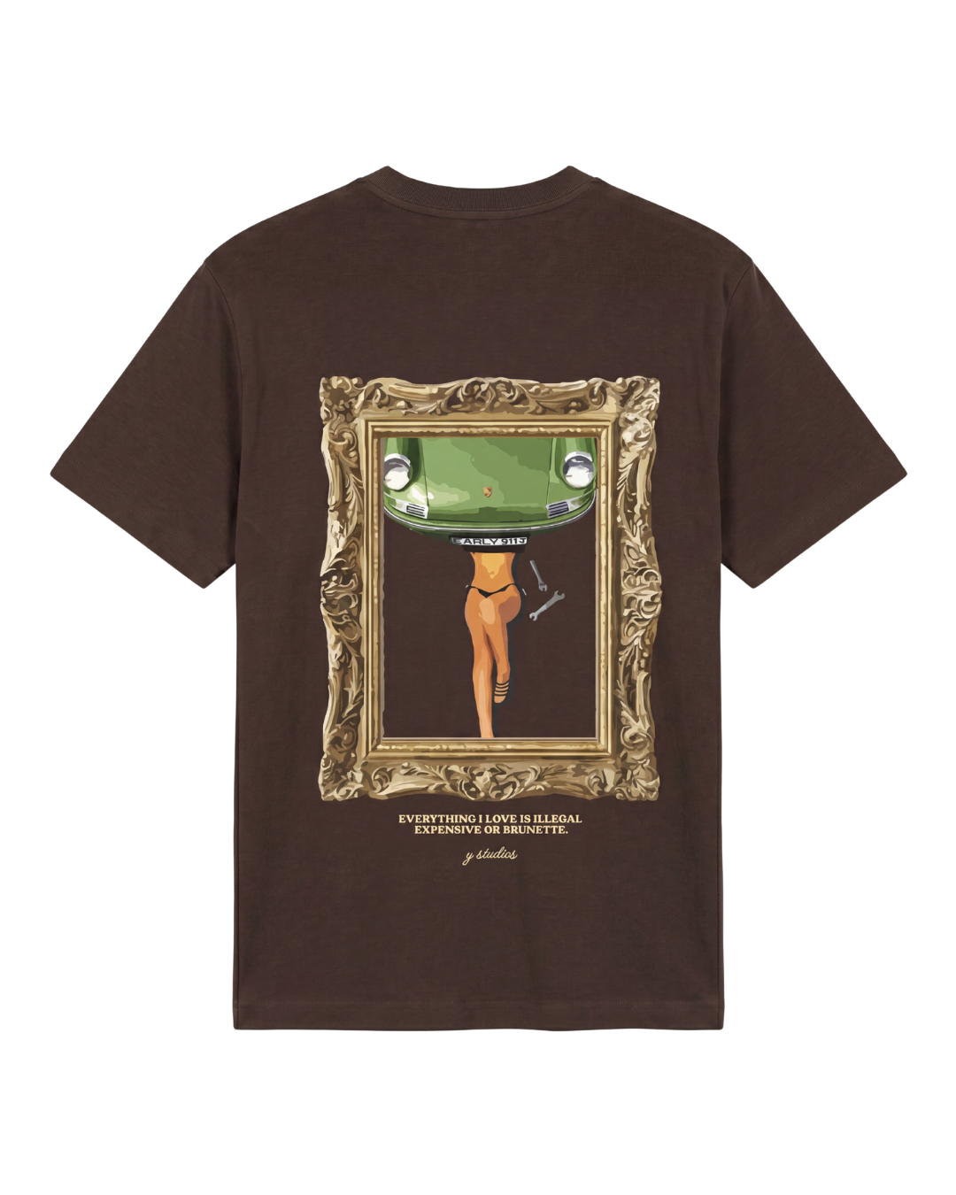 Graphic Tee (Front Embroidery & Back Print)