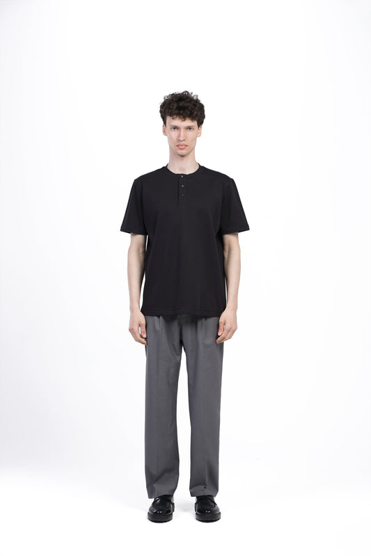 Short Sleeve Henley T-Shirt