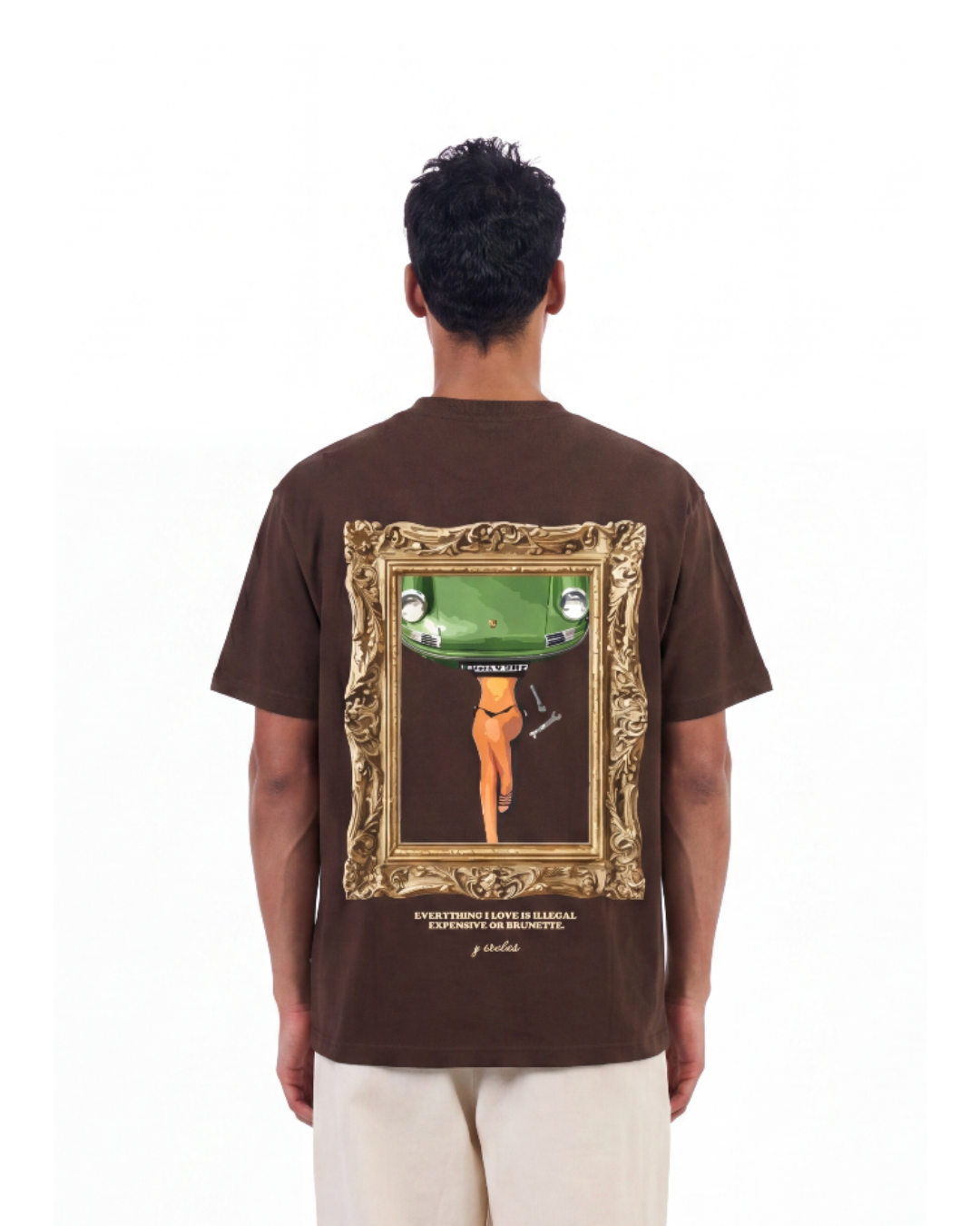 Graphic Tee (Front Embroidery & Back Print)