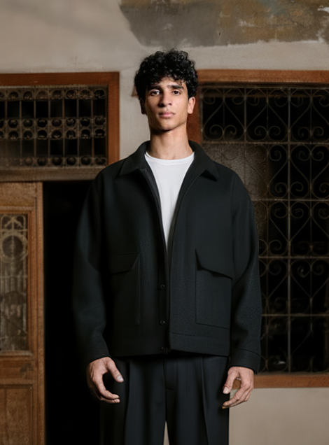 Wool Buttoned Jacket