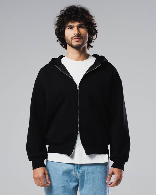 Scuba Cotton Zip Up Jacket