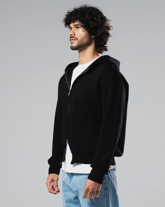Scuba Cotton Zip Up Jacket