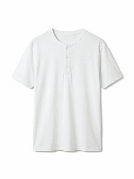 Short Sleeve Henley T-Shirt