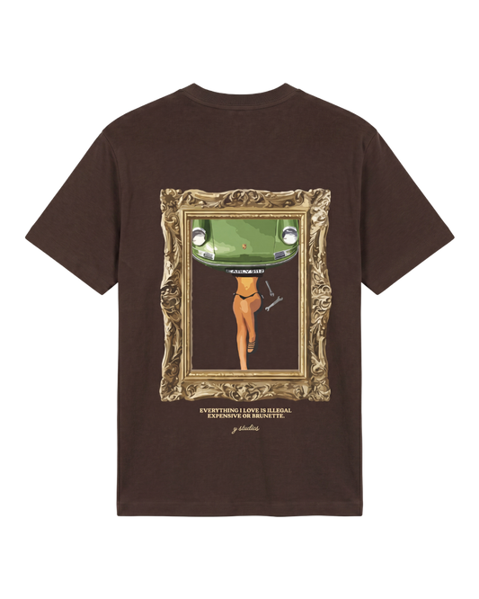 Graphic Tee (Front Embroidery & Back Print)