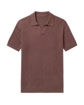 Buttonless Knit Polo T-Shirt