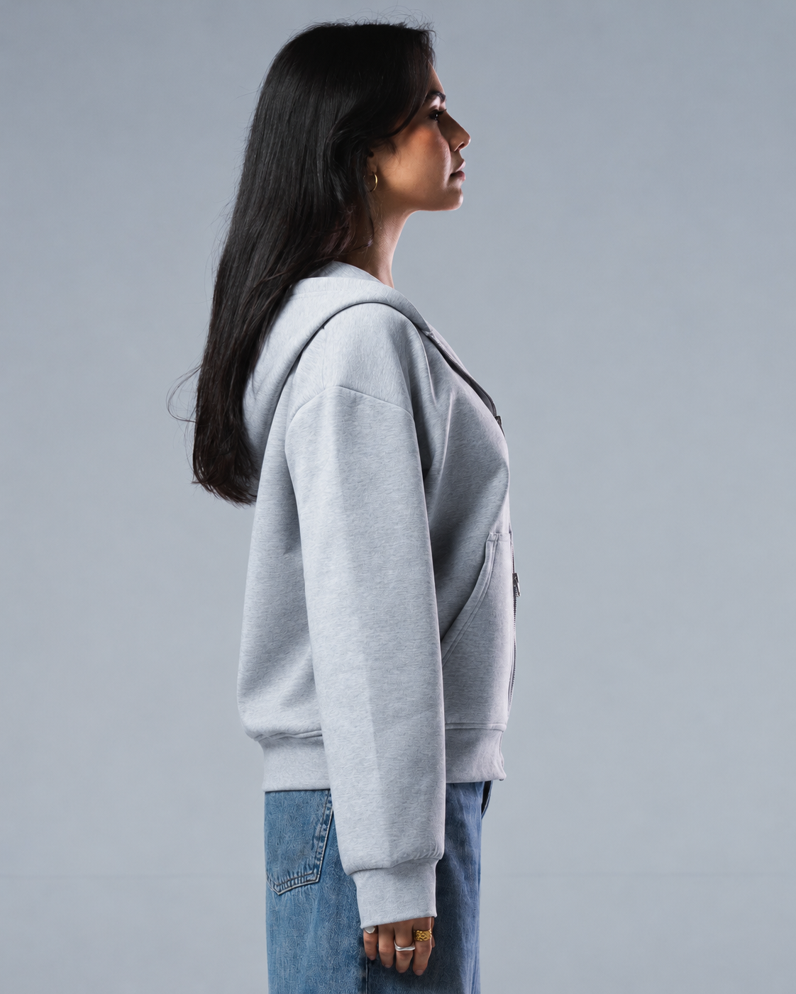 Scuba Cotton Zip Up Jacket