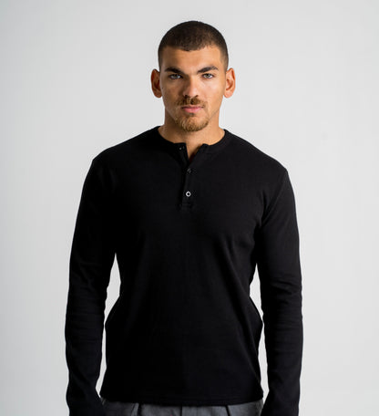 Long Sleeve Henley Shirt
