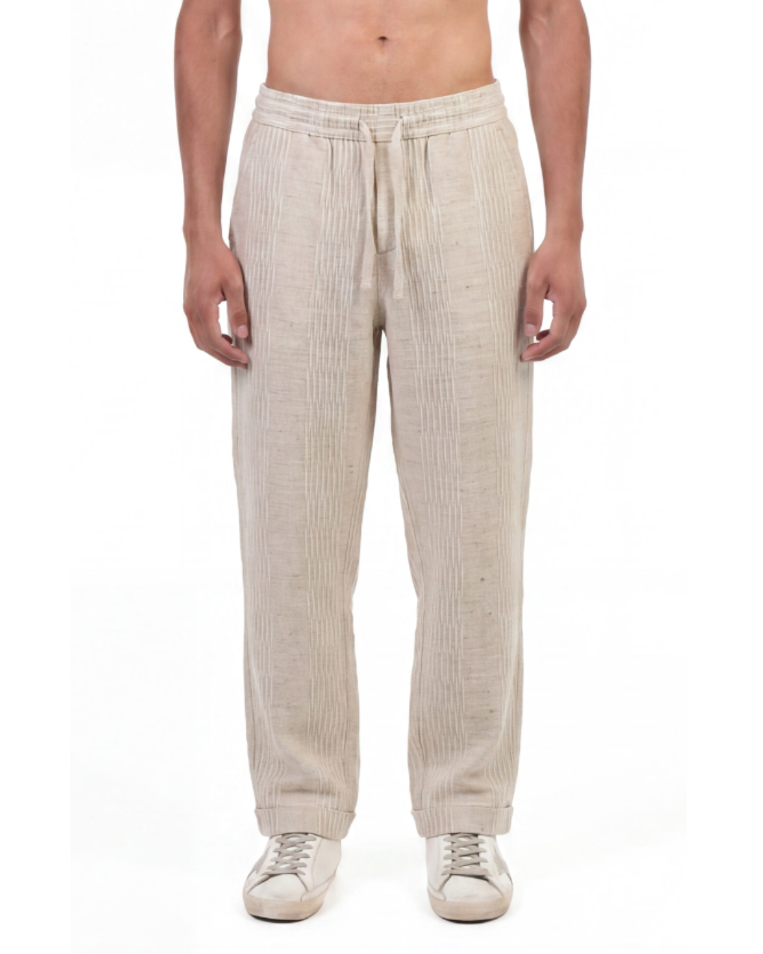 Textured Linen Pants