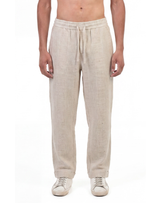 Textured Linen Pants