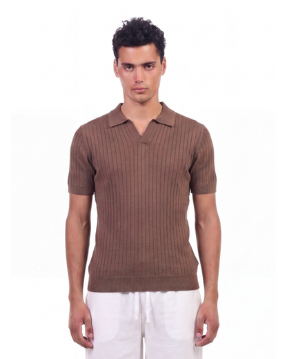 Buttonless Knit Polo T-Shirt – YStudios