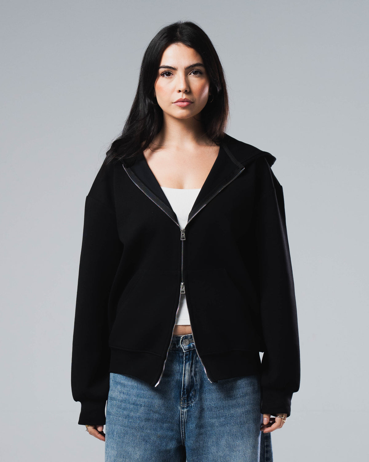 Scuba Cotton Zip Up Jacket