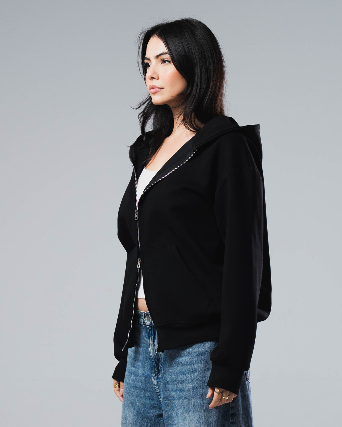 Scuba Cotton Zip Up Jacket