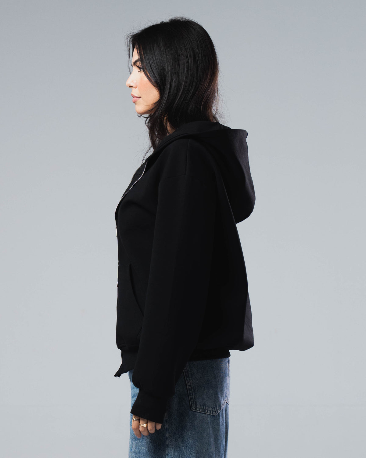 Scuba Cotton Zip Up Jacket