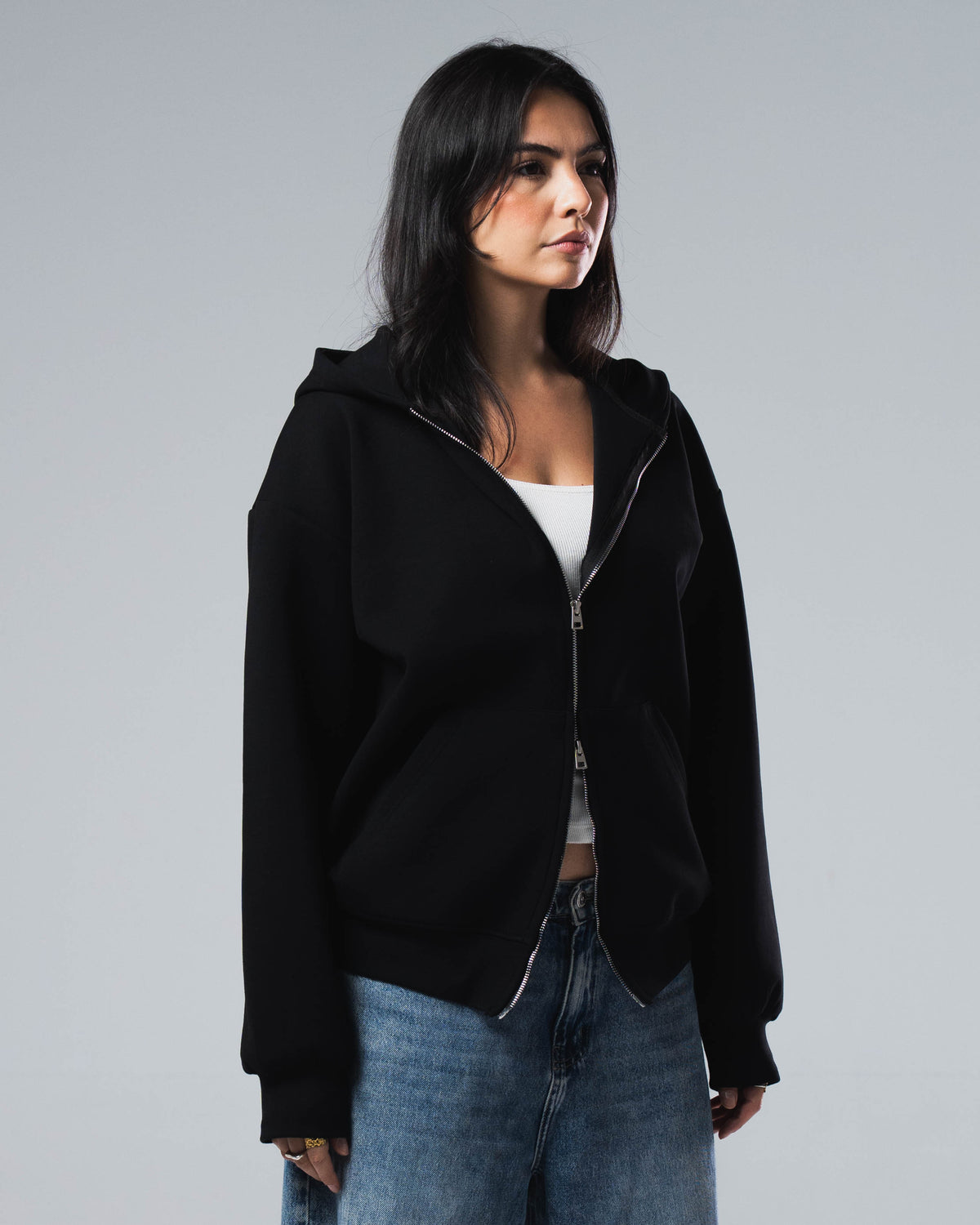 Scuba Cotton Zip Up Jacket