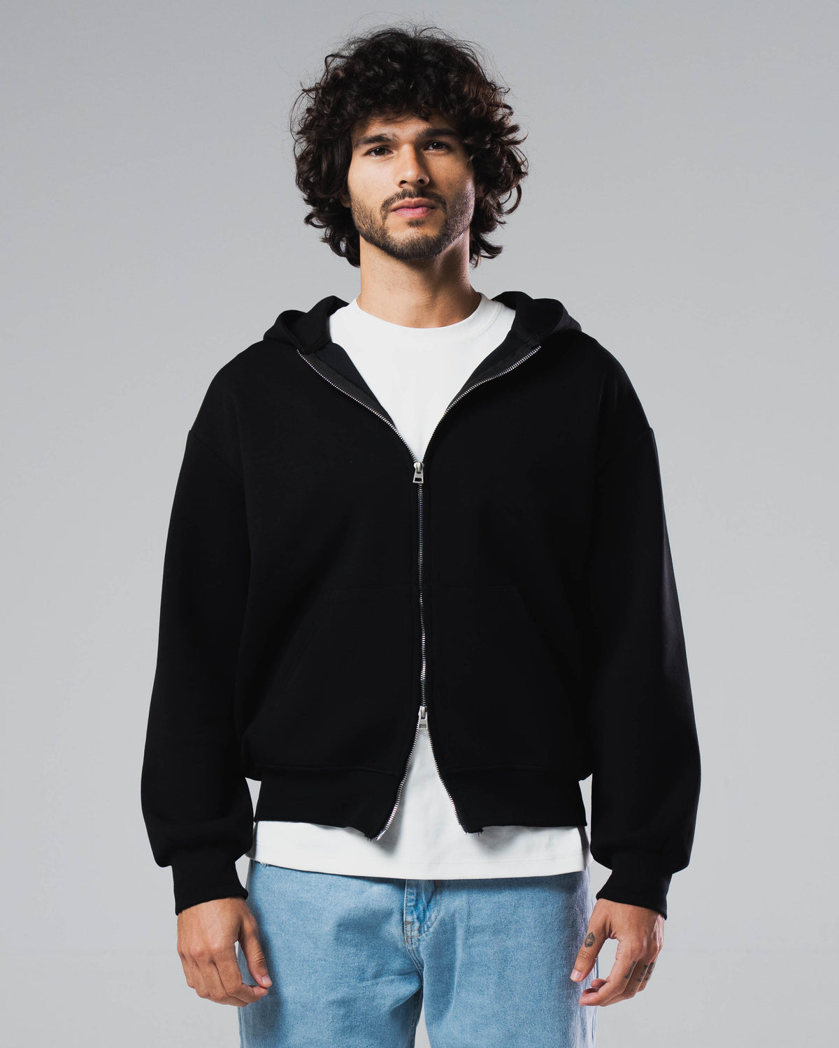 Scuba Cotton Zip Up Jacket