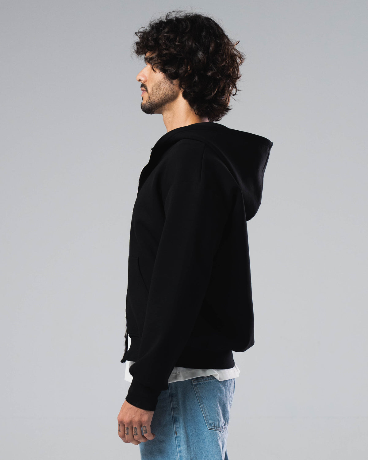 Scuba Cotton Zip Up Jacket