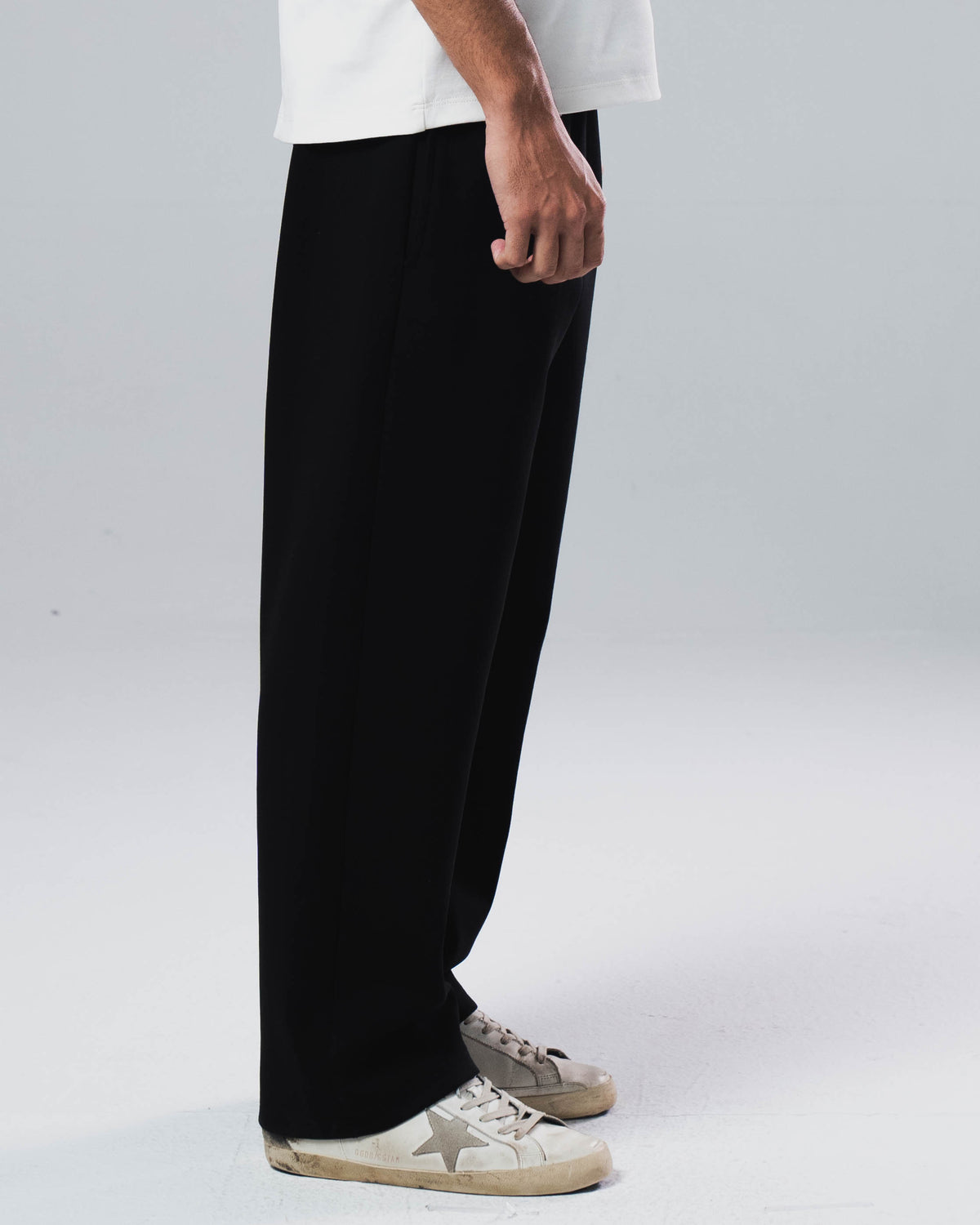 Scuba Cotton Wide Leg Sweatpants