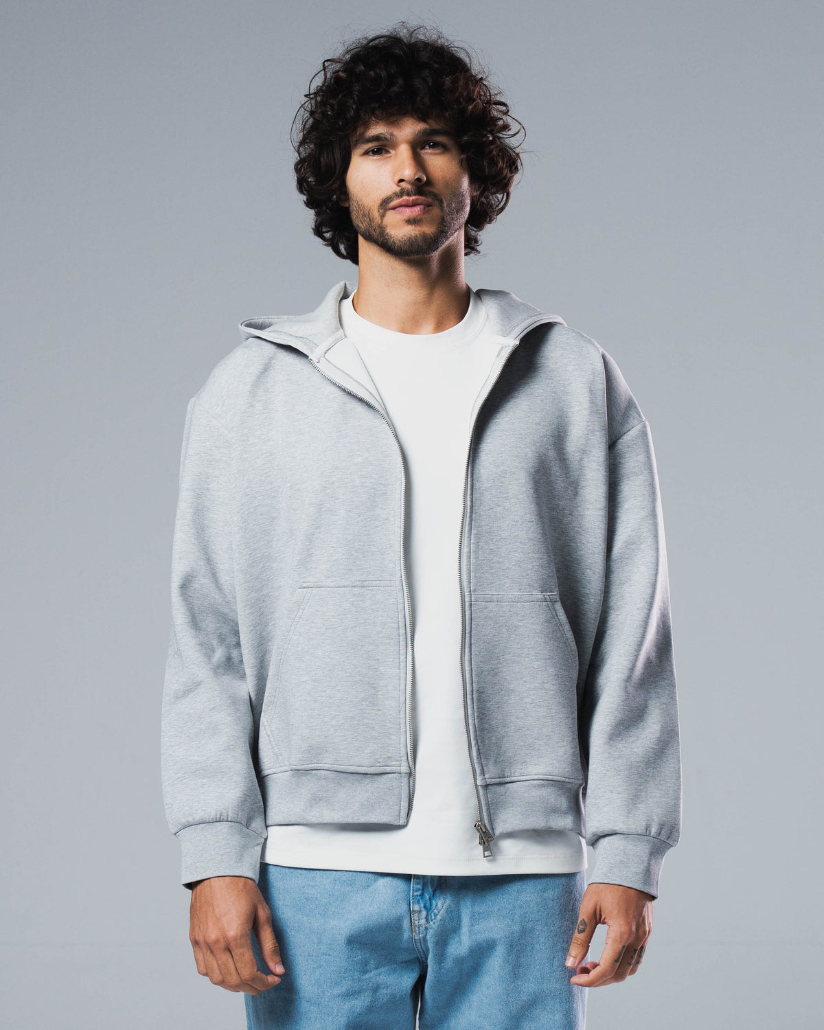 Scuba Cotton Zip Up Jacket