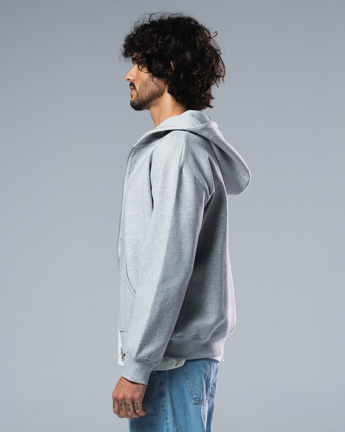 Scuba Cotton Zip Up Jacket