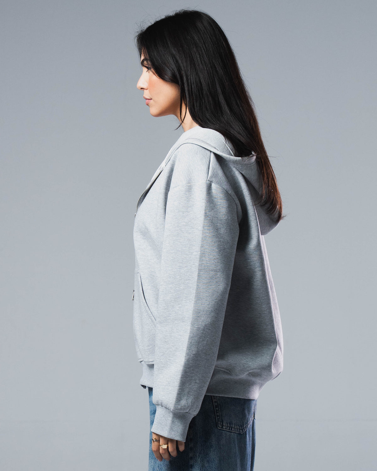 Scuba Cotton Zip Up Jacket