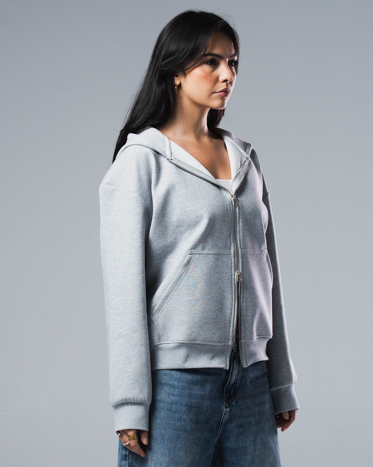 Scuba Cotton Zip Up Jacket